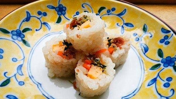 犬猫の手作りごはんレシピ ラム肉のレシピ 海苔なし巻き寿司