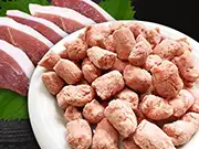 犬猫の手作りご飯におすすめの鴨肉「【冷凍】鴨肉荒挽きパラパラミンチ 120g」